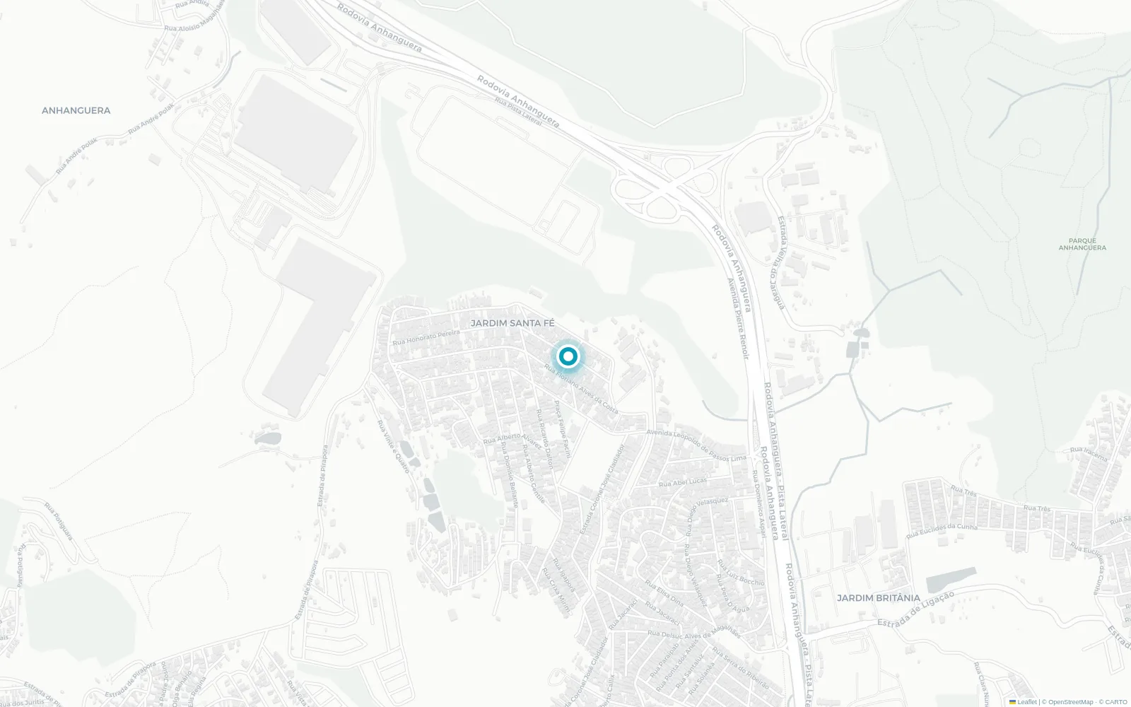 Mapa da localização da ThermoQuality no Jardim Santa Fé, São Paulo.